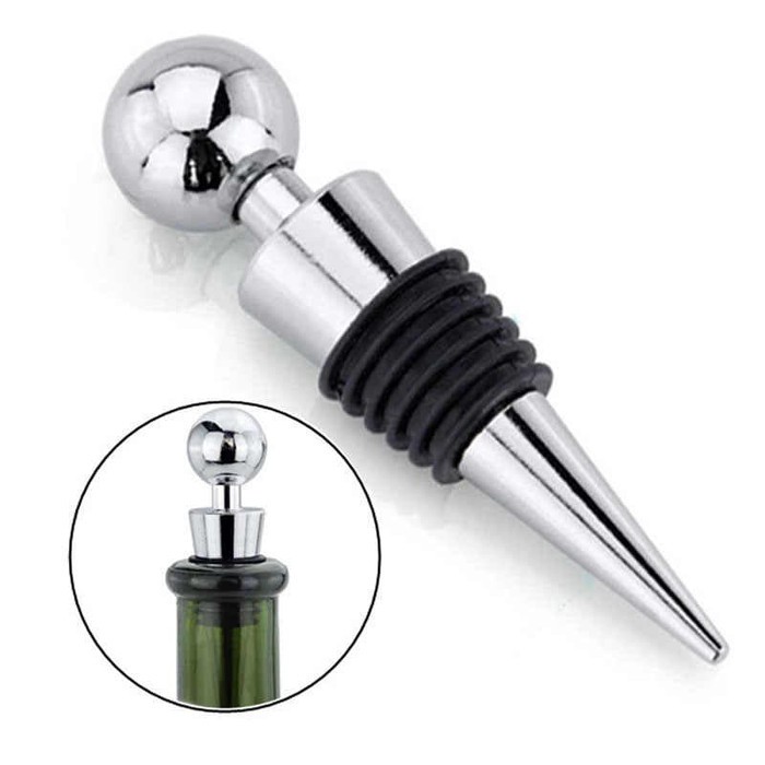 Classic wine stopper stainless - botol wine stopper TEBAL STAINLESS