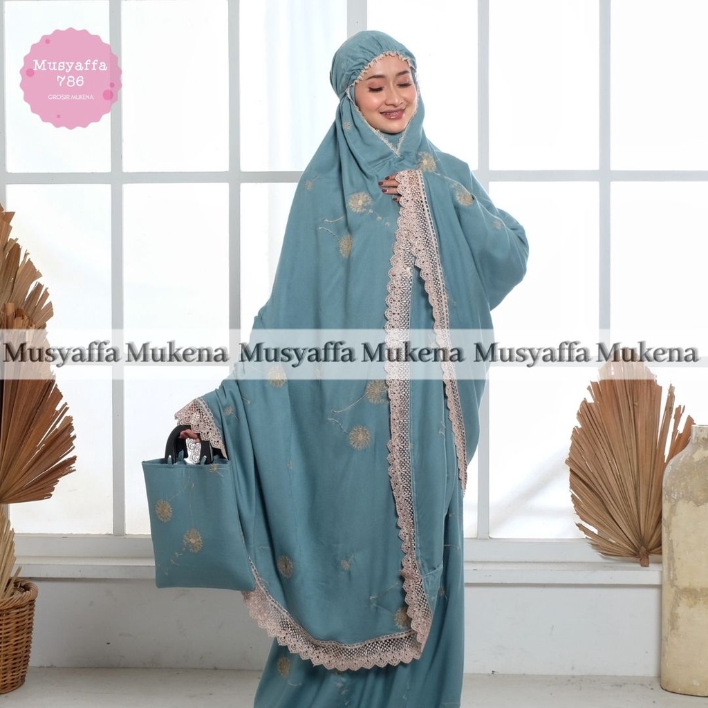 MUSYAFFA - Mukena Dewasa Lasercut Maudy 2in1