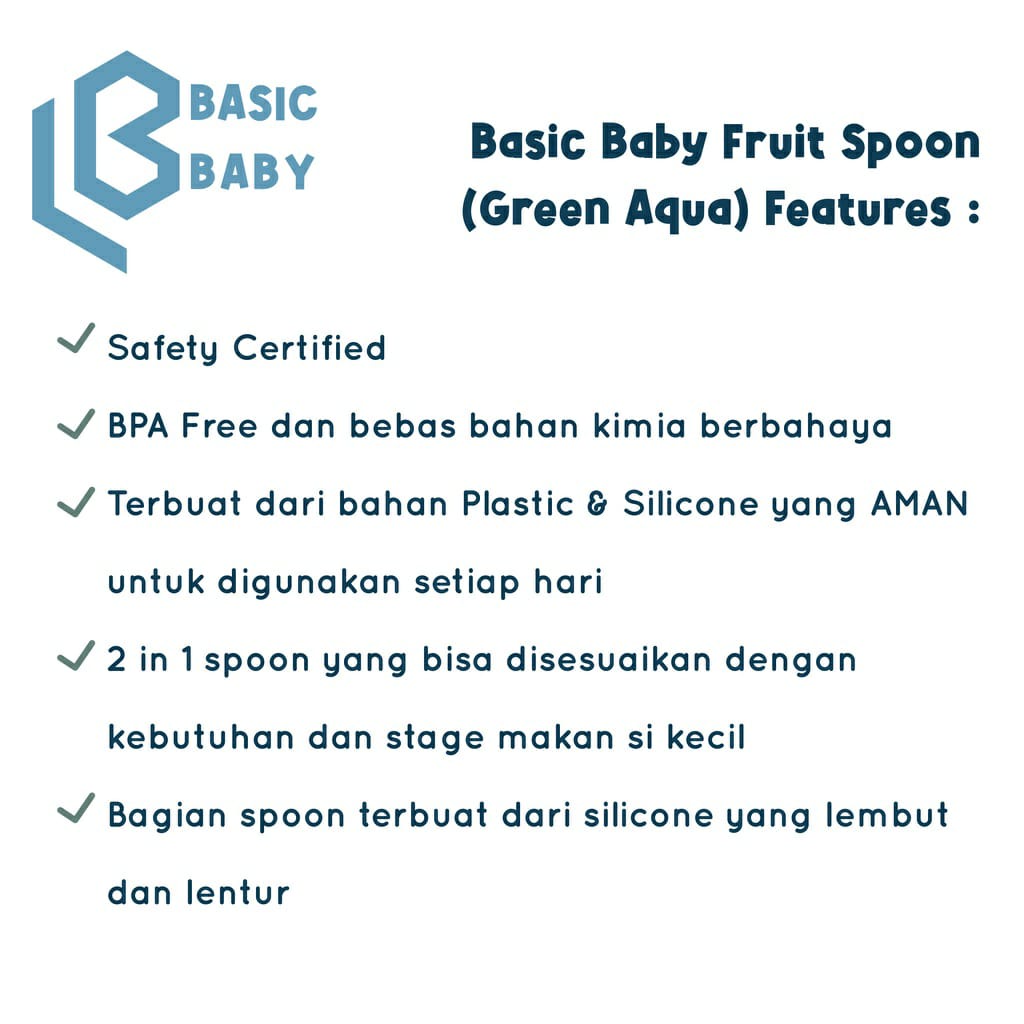 Basic Baby 2in1 Multi Feeding Spoon MS01