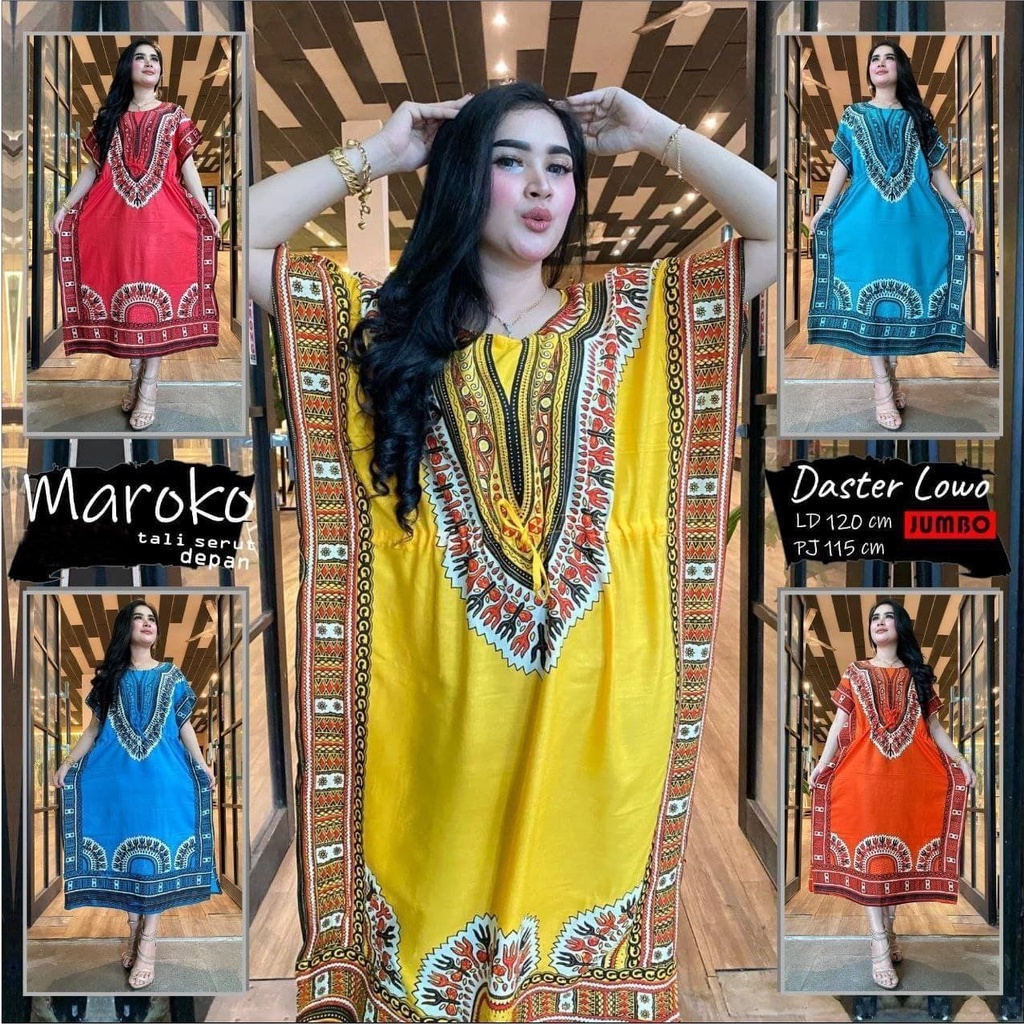 Daster Lowo Jumbo Ld 120 SULTAN MADINA Non Busui Tali Serut Rayon Santung Adem Nyaman Murah Kencana