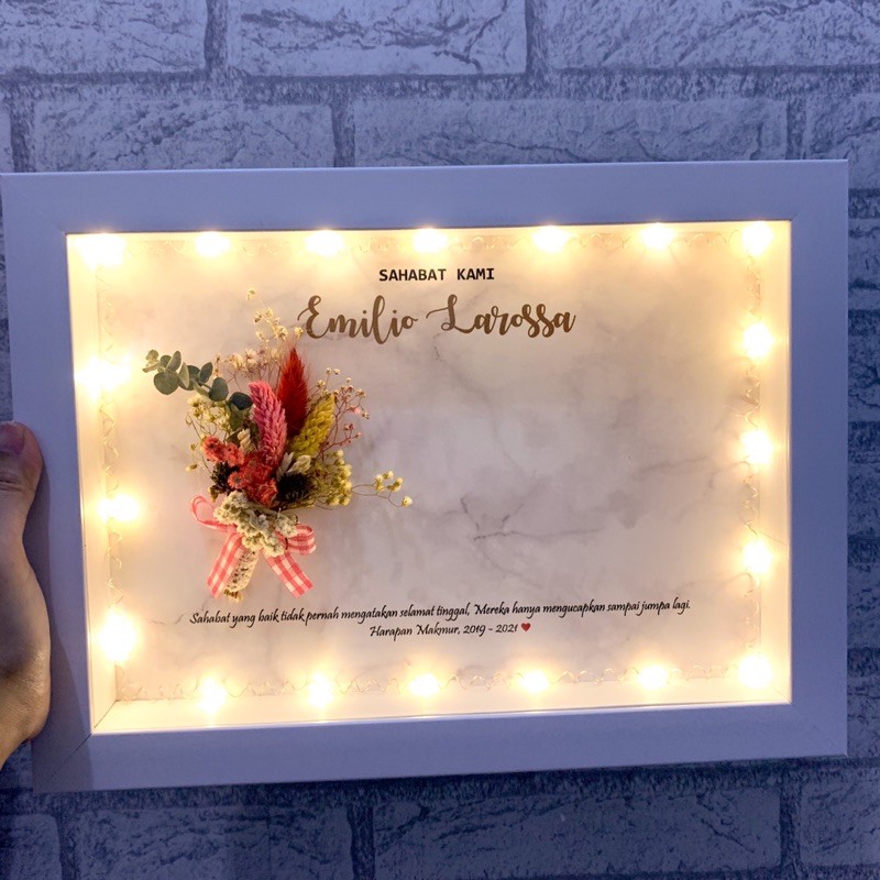 LED FLOWER BOX SIZE A4 - KADO TERMURAH