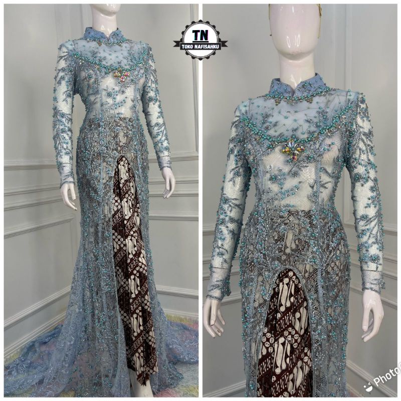 kebaya akad nikah koto gadang modern | baju pengantin muslim akad resepsi