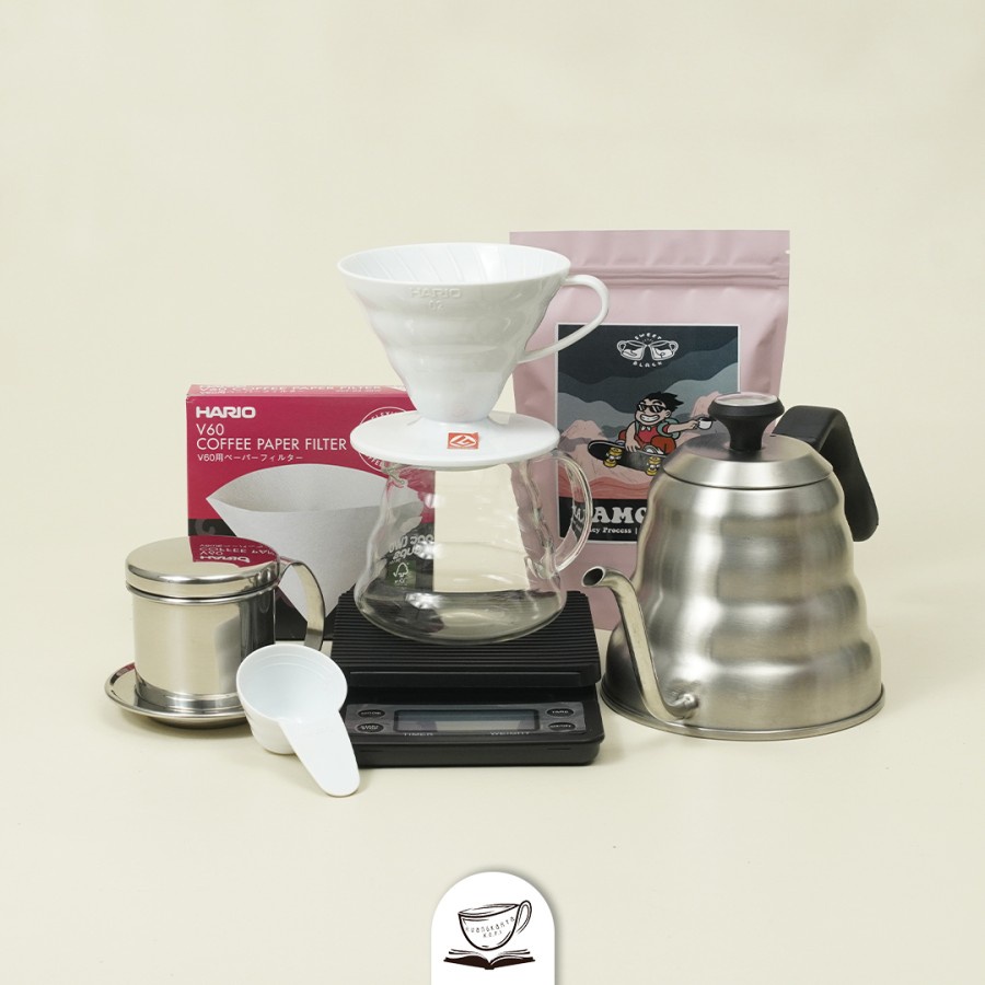 Paket Alat Kopi Hemat Lengkap V60 & Vietnam Drip Home Brewers