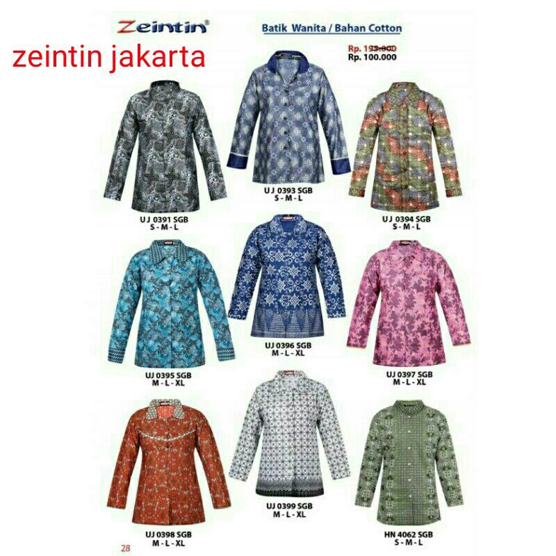 zeintin baju batik wanita