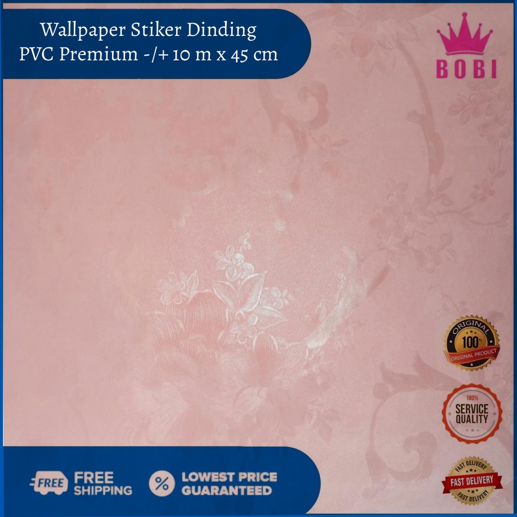 Wallpaper Sticker Motif 81033-F18 Samar Pink Uk. 9mx45cm