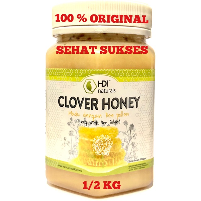 HDI CLOVER HONEY 1/2 KG MADU ASLI ORIGINAL