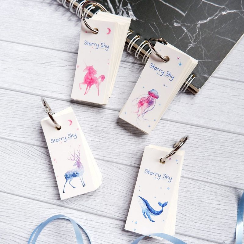 

TheBestOne Starry Sky Memo pad mini notes ganci note