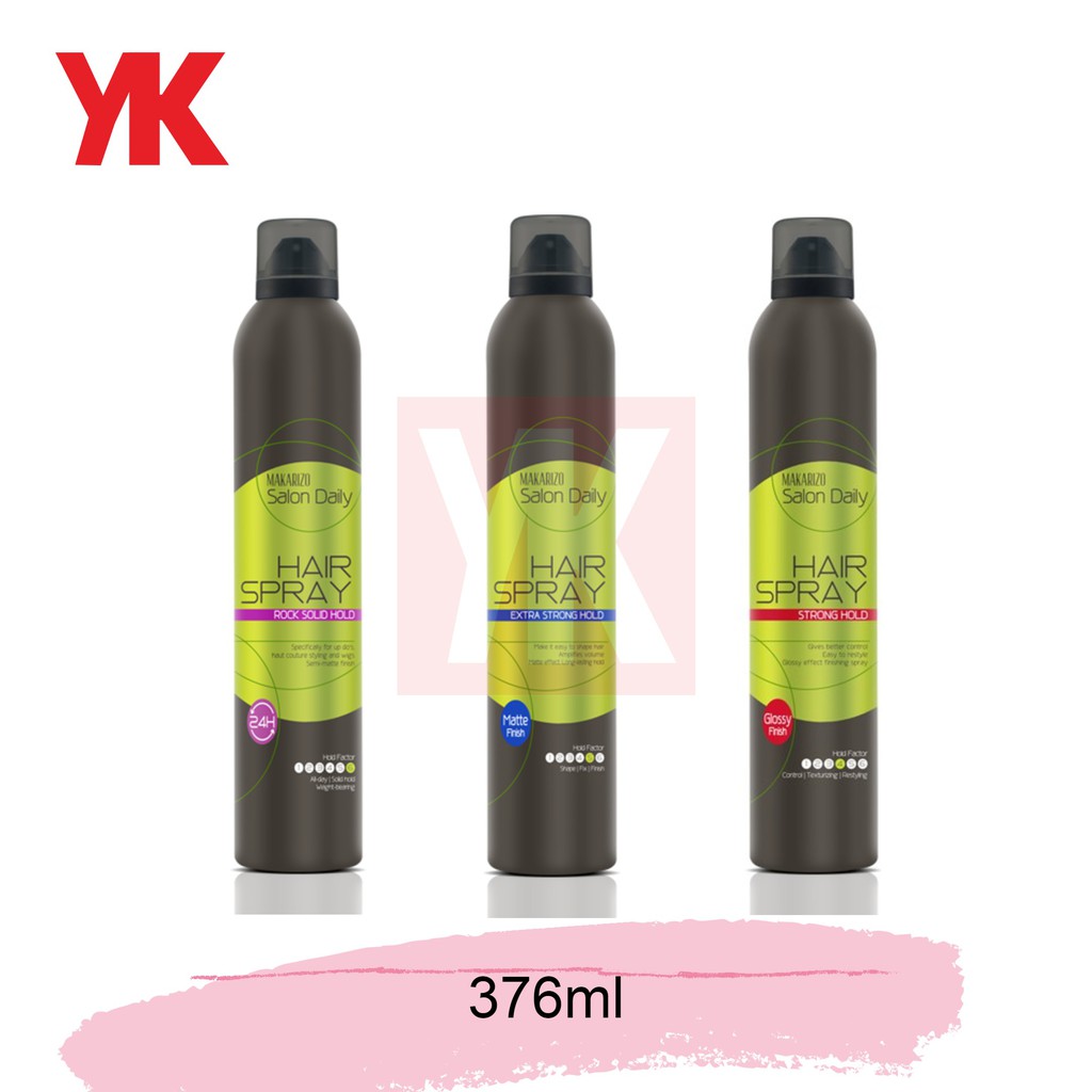 ☑️ YK ☑️ MAKARIZO Salon Daily Hair Spray 376ml / Hairspray Rambut Sanggul / Wig