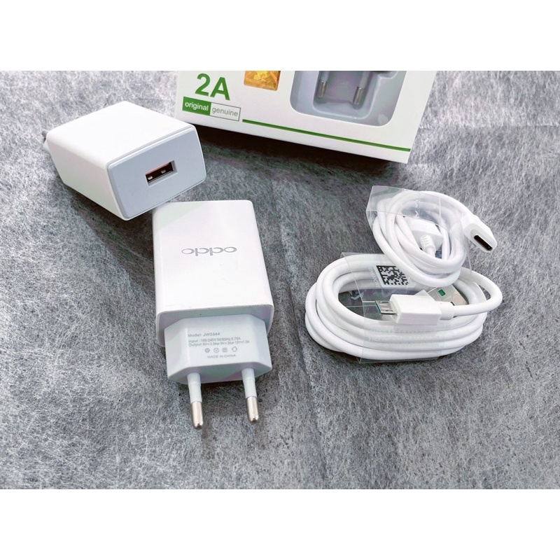 【3344】[GROSIR/COD]CASAN OPPO 2A QUICK CHARGER TRAVEL CHARGER ORIGINAL AK933 2A, CHARGER OPPO KABEL MICRO/TIPE-C