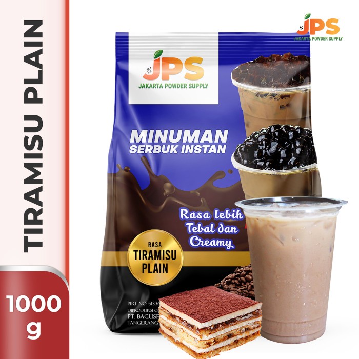

BUBUK MINUMAN TIRAMISU PLAIN POWDER JPS TANPA GULA