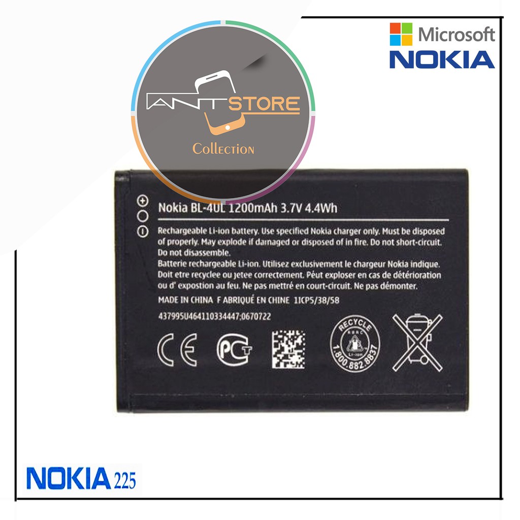 Baterai Batre Nokia 225 / 3310 New Reborn BL-4UL Original 100% BL4UL