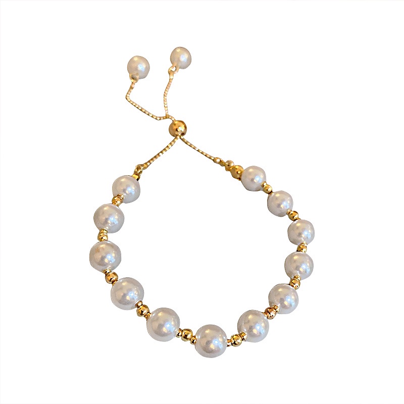 Gelang Manik-manik Wanita Korean version of simple, stylish and elegant pearl bracelet