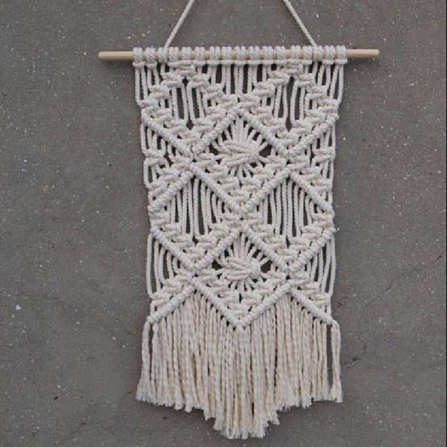 (READY STOK) macrame hiasan dinding / macrame wall hanging/ Dekorasi rumah