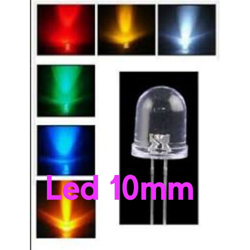 LED 10MM PUTIH NYALA BIRU MERAH KUNING HIJAU PUTIH