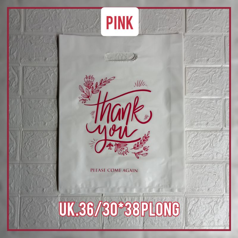 kantongplastikpemotifthankyouUk.36/30*38plong(isi50)kantongpakaiankantonggamiskantongspraikantongbaju