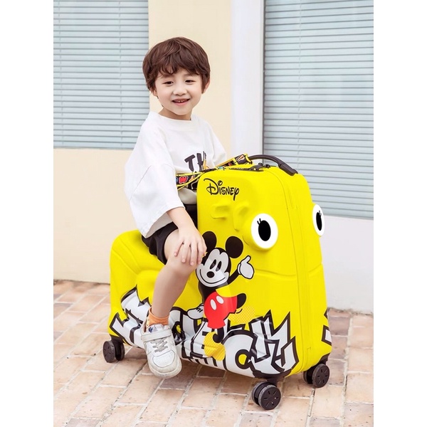 Koper Mickey Minnie Mouse Traveller Luggage Ride-On Koper Anak Bduck luggage koper L koper duduk kop