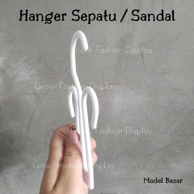 Hanger Sendal Sepatu Slop Jangkar Putih Besar Display Sepatu Sandal Gantungan Sepatu-(bh)