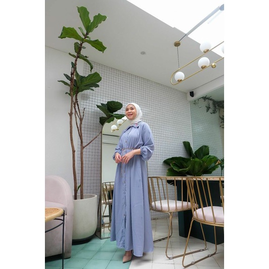 Citra Maxy, GAMIS WANITA MUSLIM CANTIK FIT XXL LD 110 BAHAN KATUN CRINCLE MIX BORDIR TERMURAH KEKINIAN OOTD