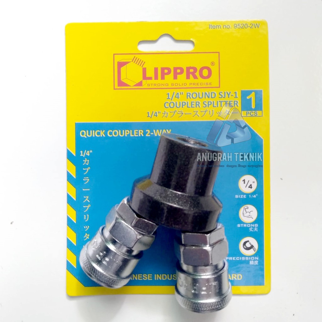 Kopler Quick Coupler Cabang 2 LIPPRO 2 Way