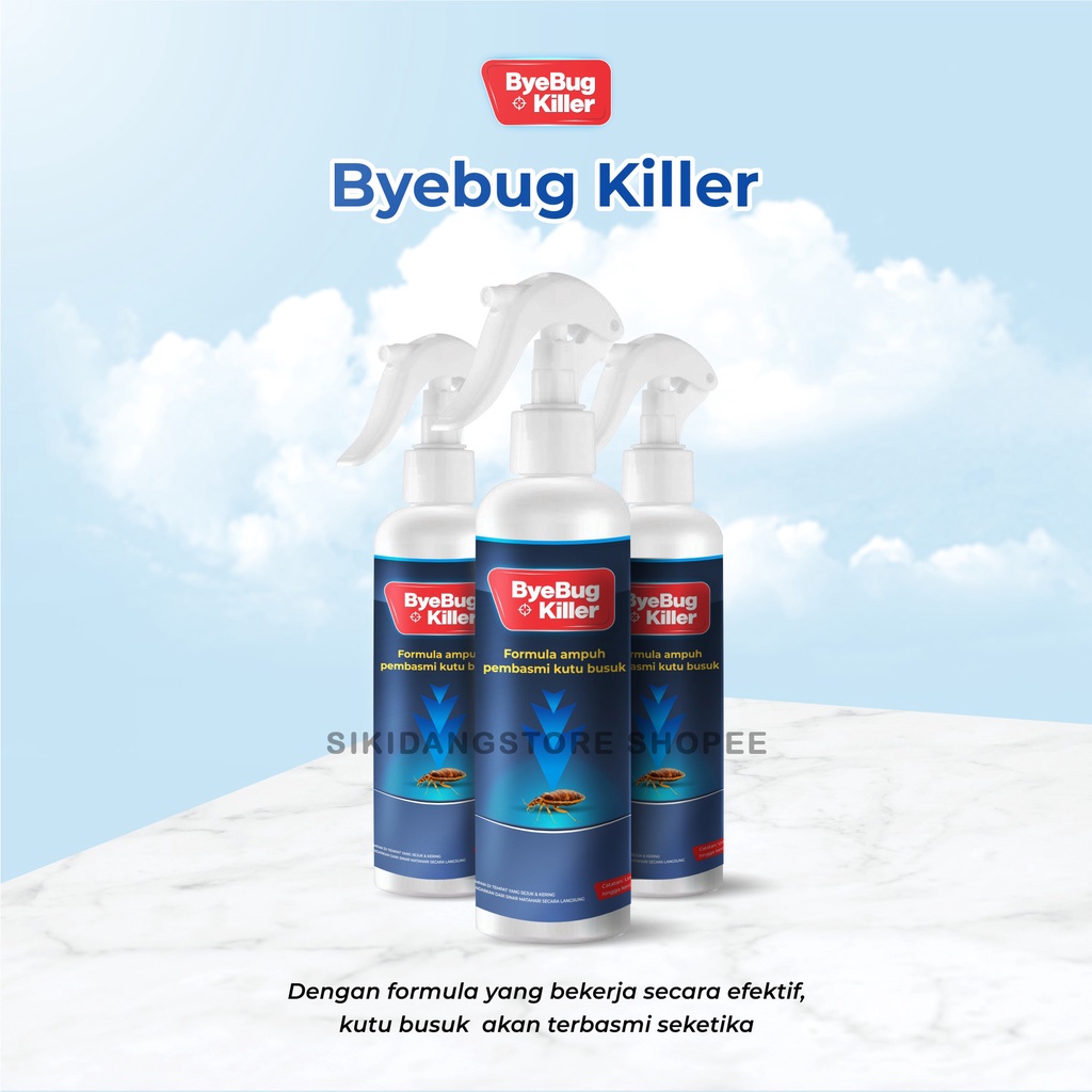 ByeBugKiller Pembasmi Kutu Kasur, Kutu Busuk, Tungau Siap Pakai Bahan Alami