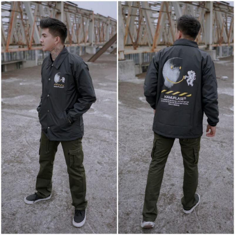 Coach jaket parasut pria erigo jaket coach simple