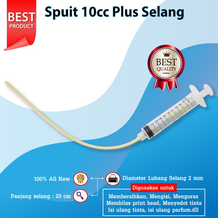 Spuid 10cc Plus Selang / Suntikan 10ml + Selang