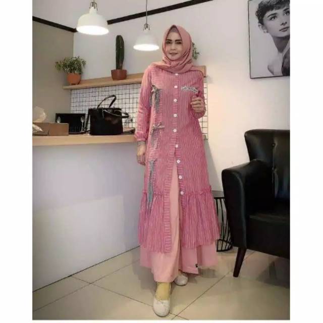 Lovita tunik pink by second sign original