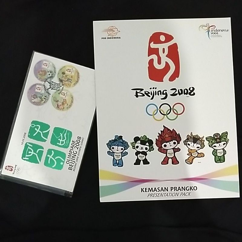 paket kemasan perangko Beijing 2008