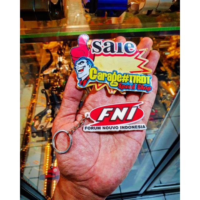 Keychain Gantungan Kunci FNI Forum Nouvo Indonesia Bahan Karet Product Original Official FNI.