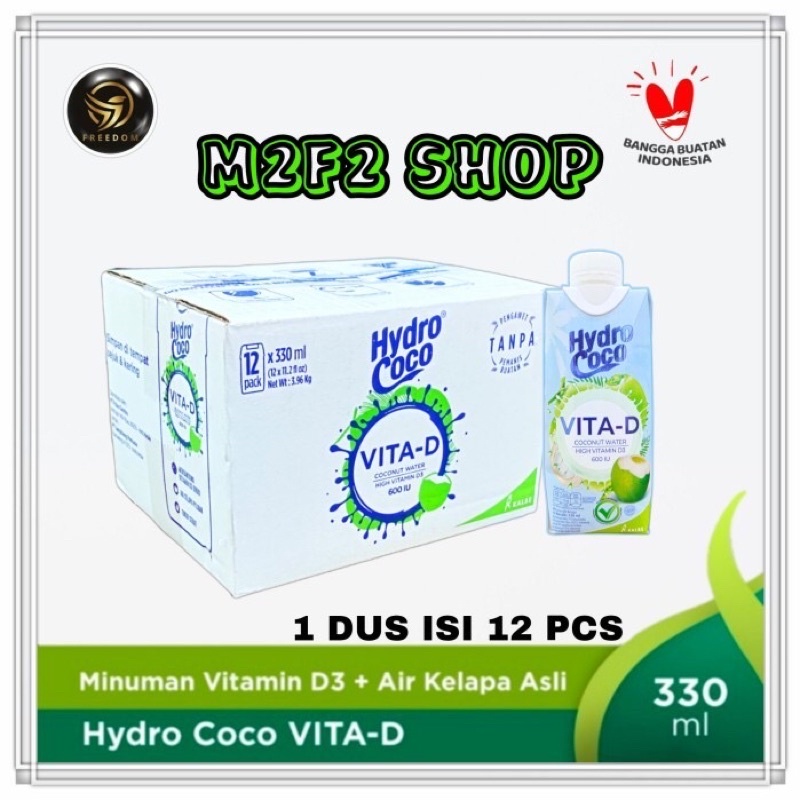 

Minuman Air Kelapa Hydro Coco VITA-D - 330 ml (Kemasan Karton)