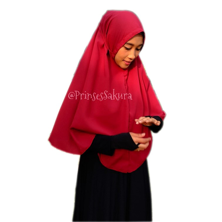 Khimar Instant Wolfis L dan M