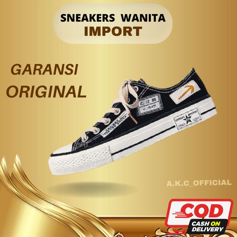 Sepatu Sneakers Wanita Casual Wear ala Korea Import Kualitas Super Premium SP-208