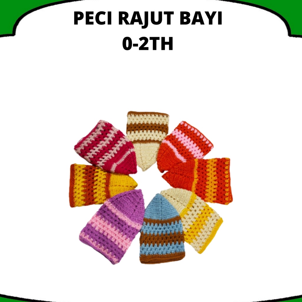 Peci Bayi 0-2 Tahun Peci Rajut Bayi Berkualitas