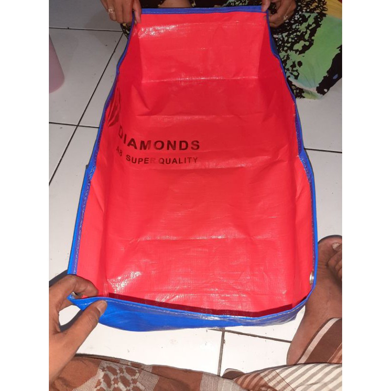 kolam ikan hias ukuran 60x30x20 type A8 warna oren biru kualitas BAGUS sangat cocok buat kolam ikan 