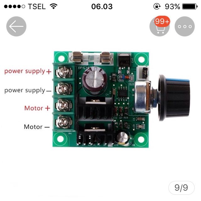 Pwm pengatur kecepatan dc