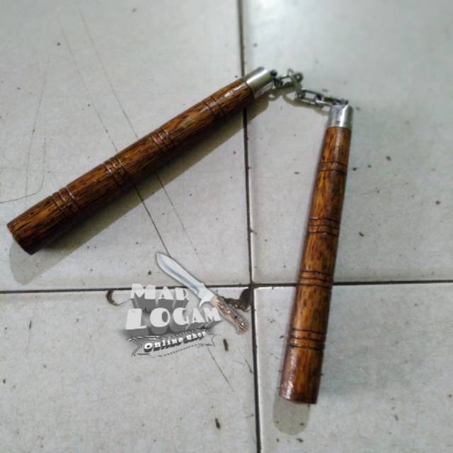 Nunchaku double stick pemula murah