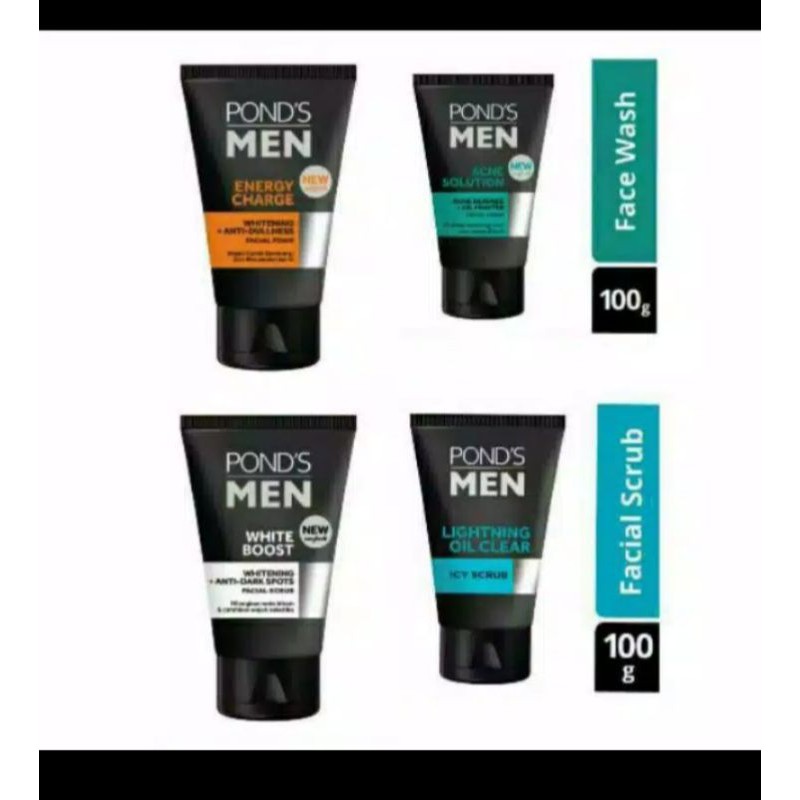 PONDS MEN Facial foam 100gr sabun pembersih muka..