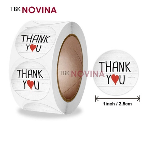 [KODE 107] Stiker Thank You / Label Segel Thank You (10 pcs)