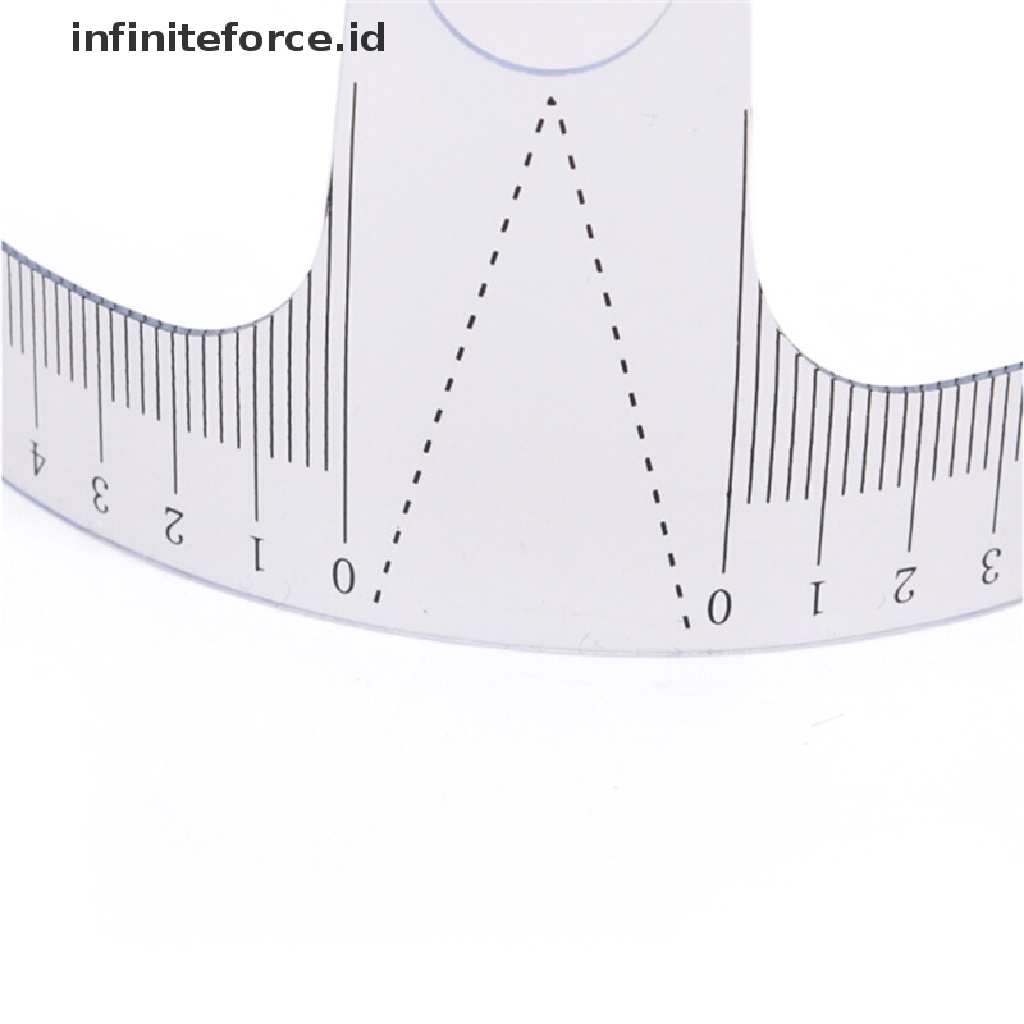 (Infiniteforce.Id) 2017 Penggaris Alis Bahan Plastik Reusable Untuk Wanita