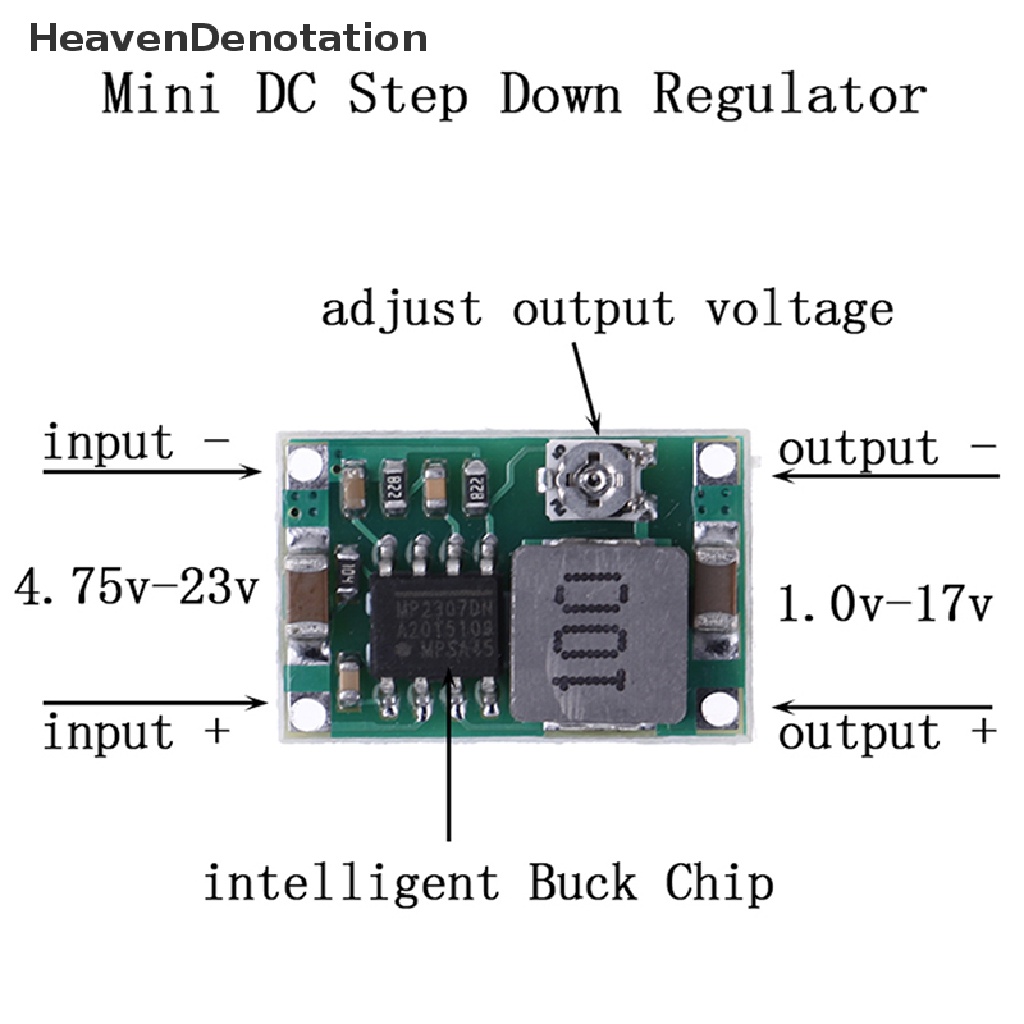 Regulator Konverter Step Down Mini Dc-Dc 3a 5v-23v To 3.3v 6v 9v 12v