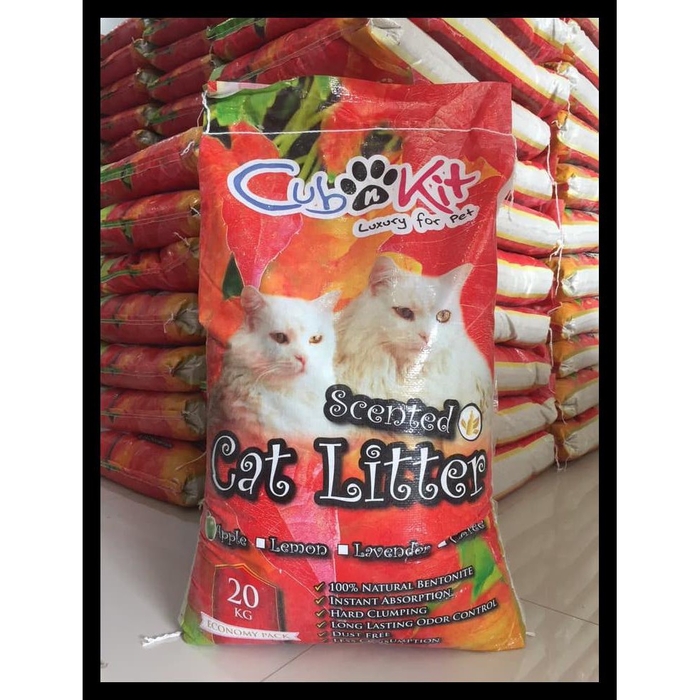 

BAYAR DITEMPAT PASIR KUCING - CUBNKIT 20KG / PASIR GUMPAL WANGI KODE 218