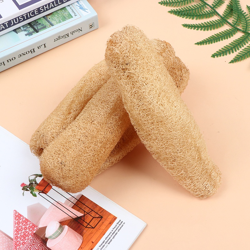 (LUCK11) 1pc Spons Loofah Luffa Alami Untuk Membersihkan Peralatan Dapur