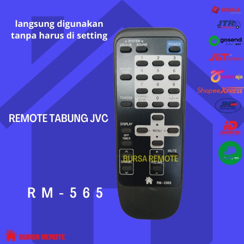 REMOT / REMOTE TV TABUNG JVC RM-565 / ECER DAN GROSIR