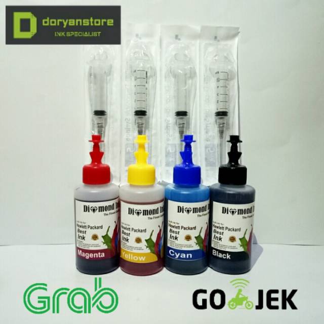 Tinta HP 678,670,680,682,802,803,46,60,21 + Bonus Suntikan Refill Tinta