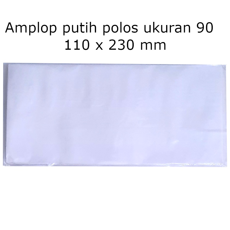 7 lembar Amplop putih No  90