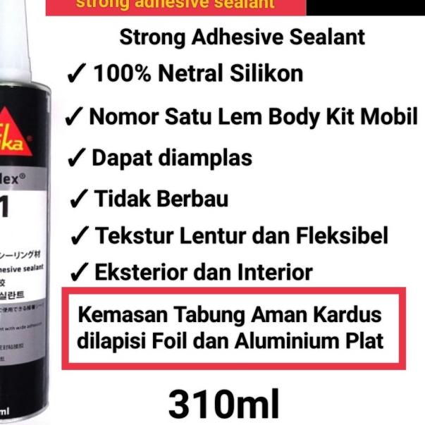 

☉ Sikaflex 221/Sika 221/Lem Sika 221 310ml - White ♨