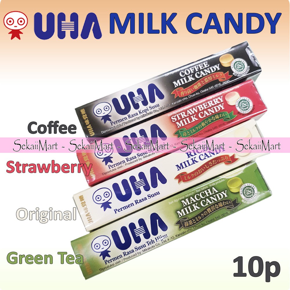 

UHA Milk Candy Stick 30g All Variant - Permen Susu Jepang Rasa Strawberry / Coffee / Matcha / Ori