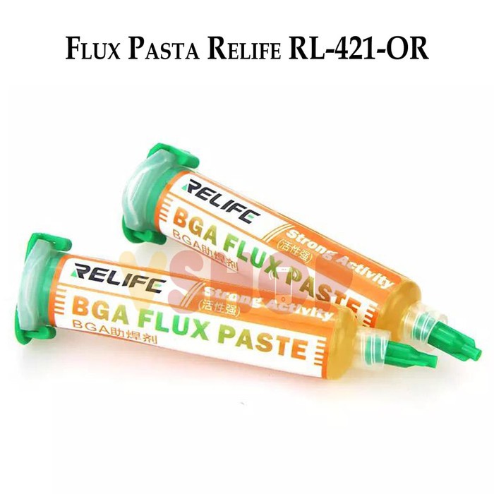 FLUX PASTA RELIFE RL-421-OR MINYAK PASTA SOLDER FOR BGA 10CC