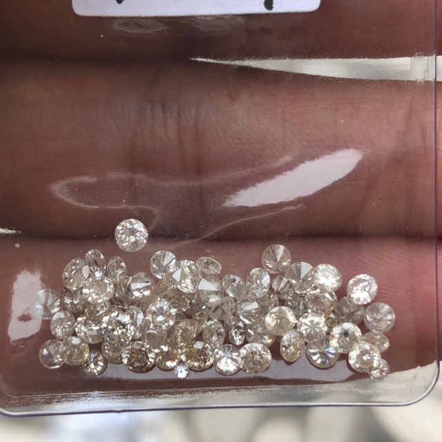 Promo asli natural berlian eropa agak sedikit brown harga murah sesuai kualitas gugur15 NA088