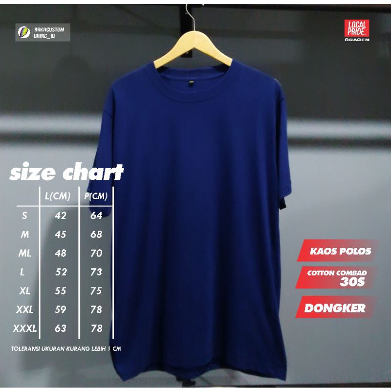 KAOS POLOS DONGKER BEST SELLER